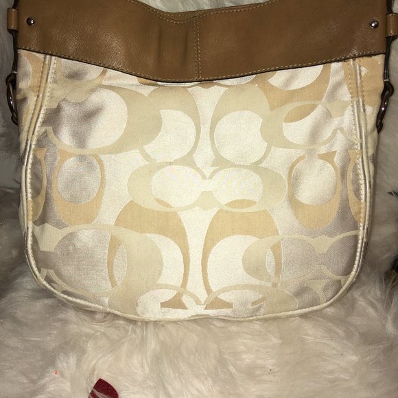 Vintage Coach Satin Signature w/Silver Hardware - Picture 5 of 9